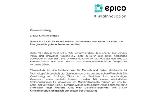 PM von EPICO KlimaInnovation